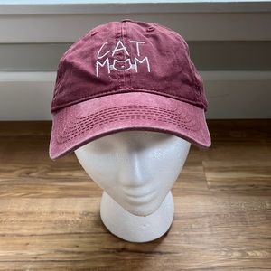 Altar’d State, Red, Comfort Color, Adjustable, “Cat Mom” Baseball Cap